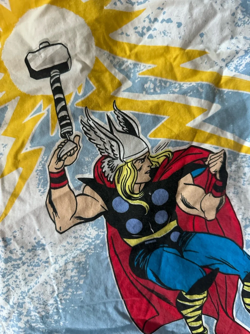 Pottery Barn Kids Marvel Heroes Glow-in-the-Dark Pillow Case Thor Cotton